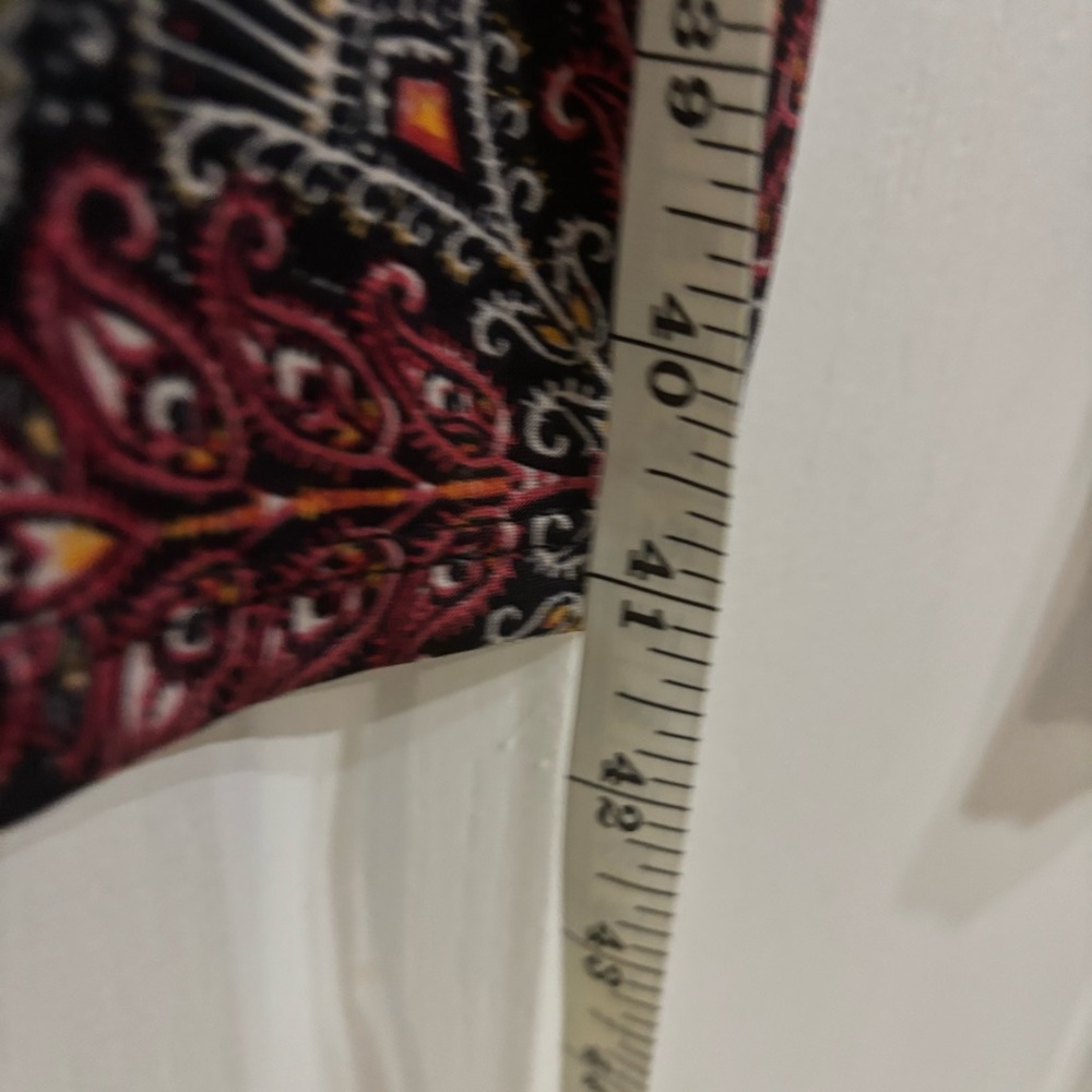 Ashley Blue Paisley Print Trousers - Picture 5 of 6